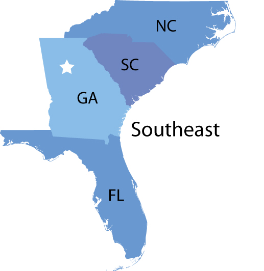 Southeast US (FL, GA, NC, SC)